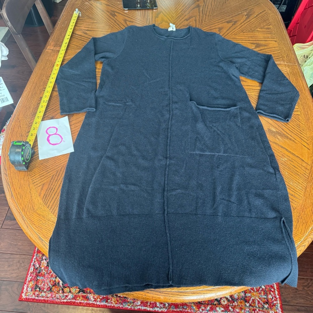 SCHIKO wool cashmere black dress sz 3